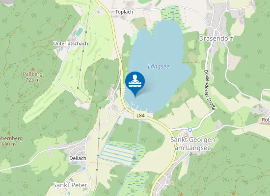 Map of LÄNGSEE, ST. GEORGEN