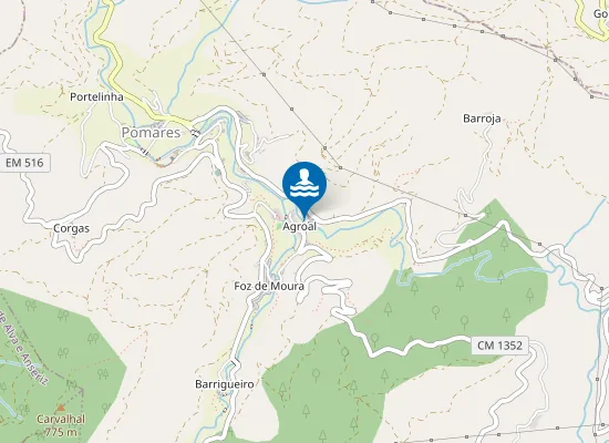 Map of Agroal (Arganil)