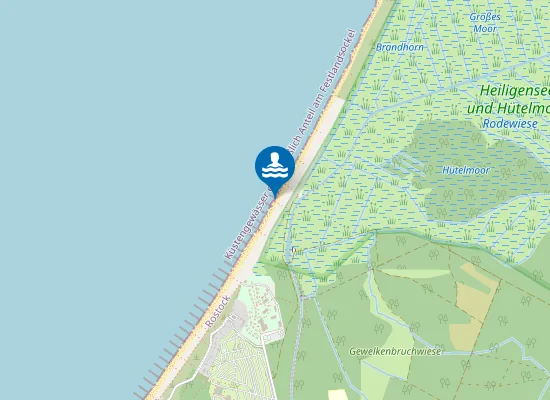 Map of OSTSEE PRAHMGRABEN MARKGRAFENHEIDE