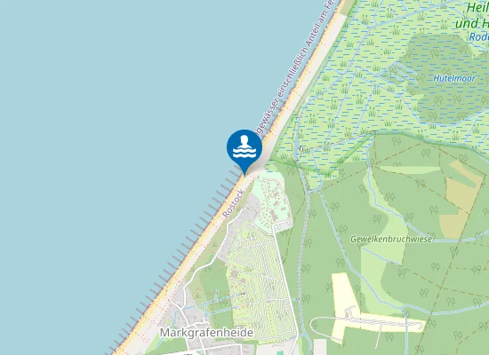 Map of OSTSEE MARKGRAFENHEIDE STRAND