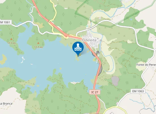 Map of Albufeira De Odeleite