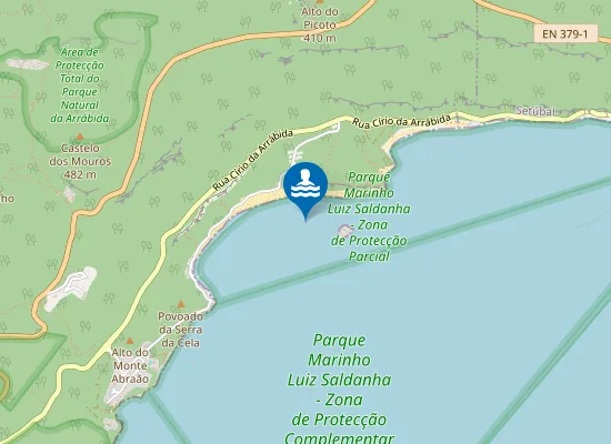 Map of PORTINHO DA ARRÁBIDA