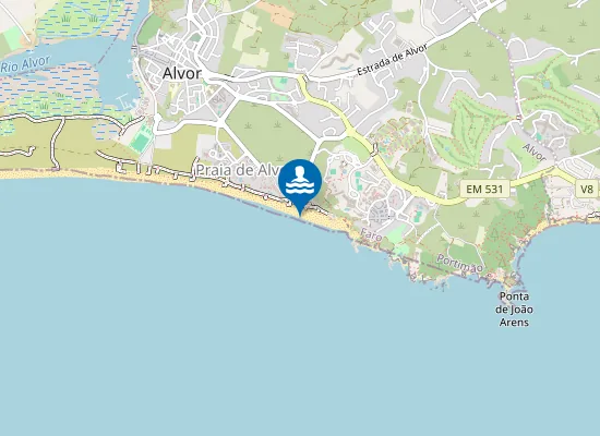Map of Alvor-Nascente