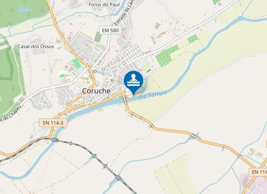 Map of PRAIA FLUVIAL DO SORRAIA