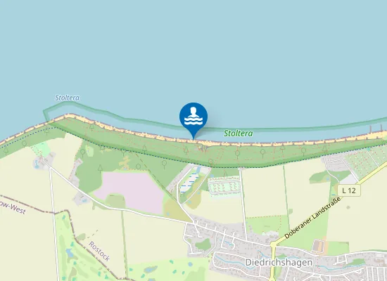 Map of OSTSEE WILHELMSHOEHE WARNEMUENDE