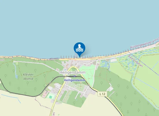 Map of OSTSEE HEILIGENDAMM AM HEILIGEN DAMM