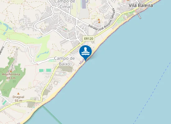 Map of PORTO SANTO-RIBEIRO SALGADO