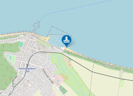 Map of OSTSEE KUEHLUNGSBORN OESTLICH BOOTSHAFEN