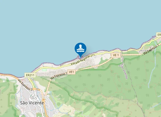 Map of CLUBE NAVAL DE SÃO VICENTE