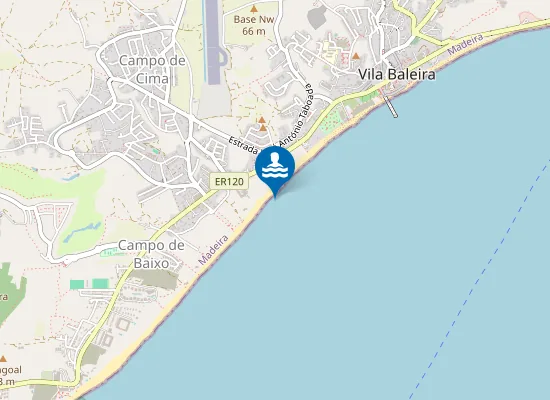 Map of PORTO SANTO-PEDRAS PRETAS