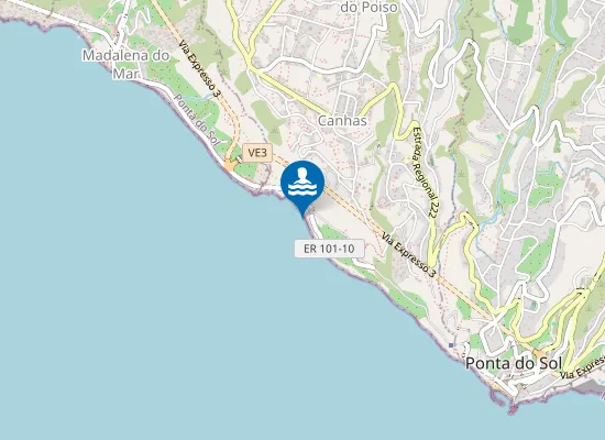 Map of Anjos - Ponta Do Sol