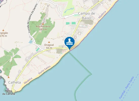 Map of PORTO SANTO-CABEÇO DA PONTA