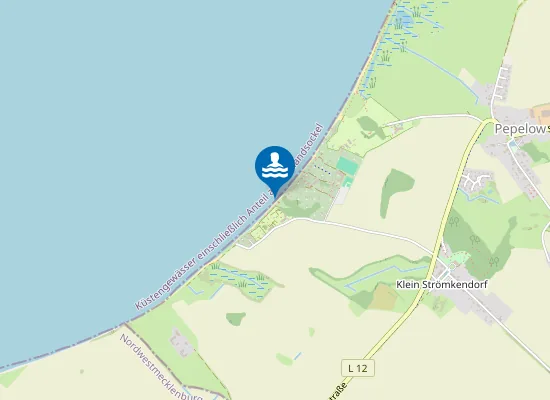 Map of OSTSEE PEPELOW CAMPINGPLATZ