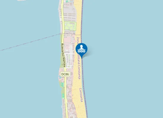 Map of Plaja Mamaia I Zona 1 Tabara Turist