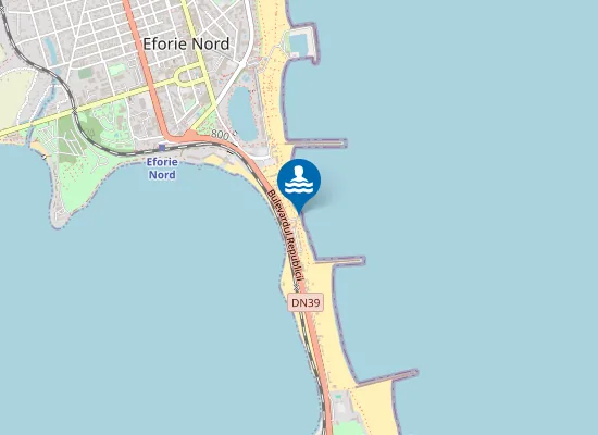 Map of Cordon Eforie N Eforie S Ii Tabara Luminita