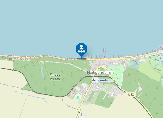 Map of OSTSEE HEILIGENDAMM AM KINDERSTRAND