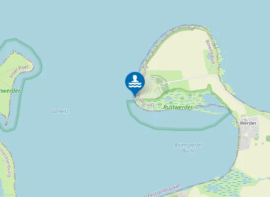 Map of OSTSEE BOINSDORFER WERDER RETTUNGSTURM