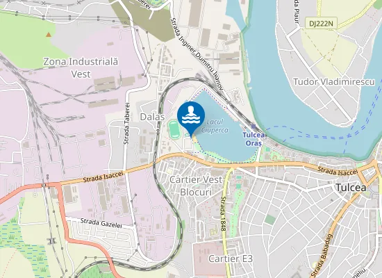 Map of Tulcea Lac Ciuperca