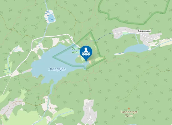 Map of DRÄNGSJÖN, DOMARUDDEN