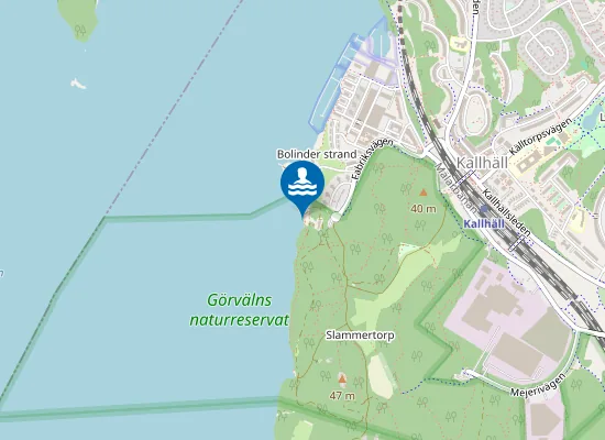 Map of MÄLAREN, KALLHÄLLSBADET