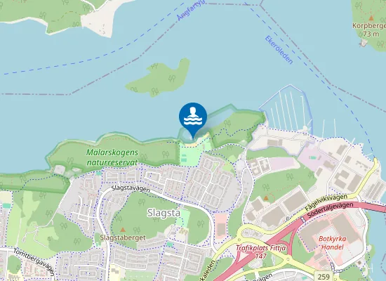 Map of MÄLAREN, SLAGSTABADET