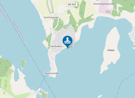 Map of HIMMERFJÄRDEN, SANDVIKEN