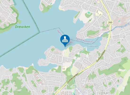 Map of DREVVIKEN, VENDELSÖ GÅRD