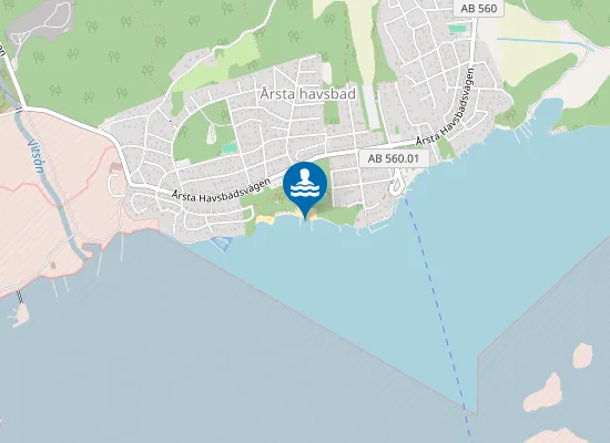 Map of Årsta Havsbad