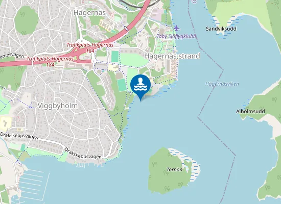 Map of HÄGERNÄSBADET