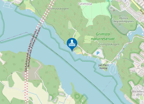 Map of Kaananbadet V, Mälaren