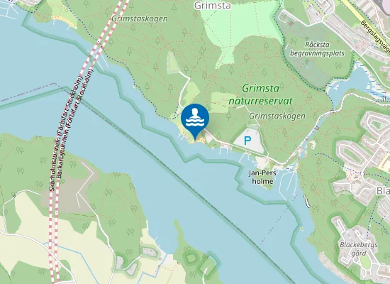 Map of Kaananbadet Ö, Mälaren