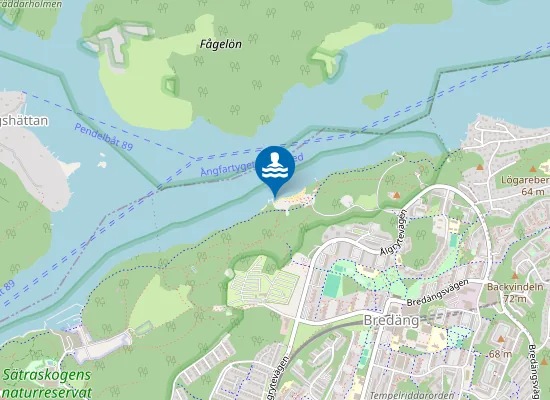 Map of Mälarhöjdsbadet V, Mälaren