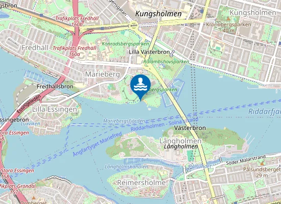 Map of Smedsuddsbadet V, Mälaren