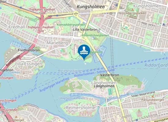 Map of Smedsuddsbadet Ö, Mälaren