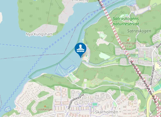 Map of Sätrastrandsbadet S, Mälaren