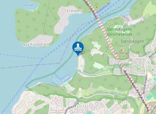 Map of Sätrastrandsbadet N, Mälaren