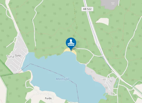 Map of NYA MALMSJÖBADET