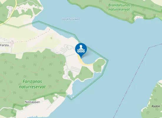 Map of Farstanäsbadet