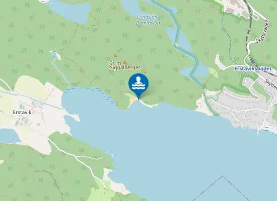 Map of ERSTAVIKSBADET