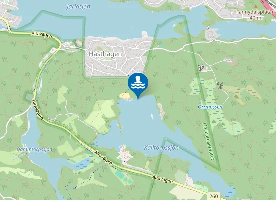 Map of KÄLLTORPSBADET