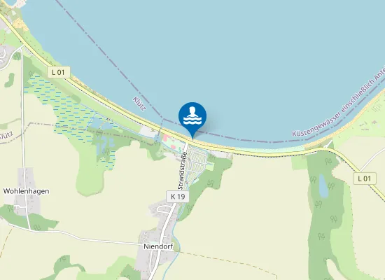 Map of OSTSEE WOHLENBERGER WIEK NIENDORF