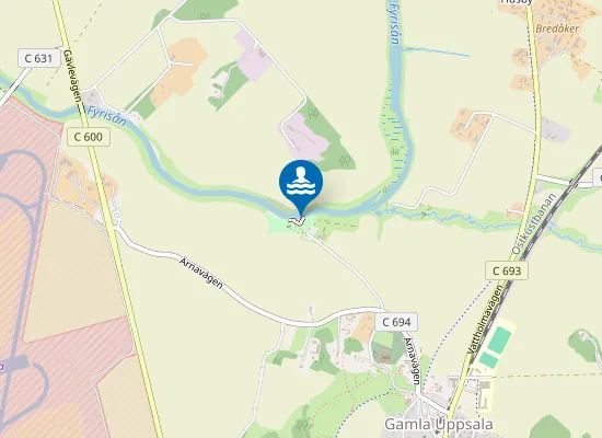 Map of Fyrisån, Storvadsbadet