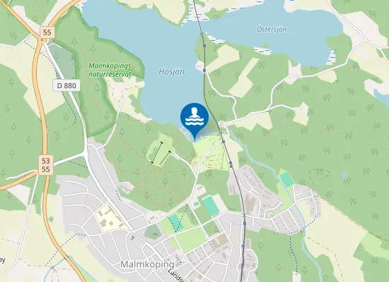 Map of HOSJÖBADET