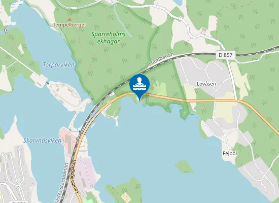 Map of SPARREHOLMSBADET