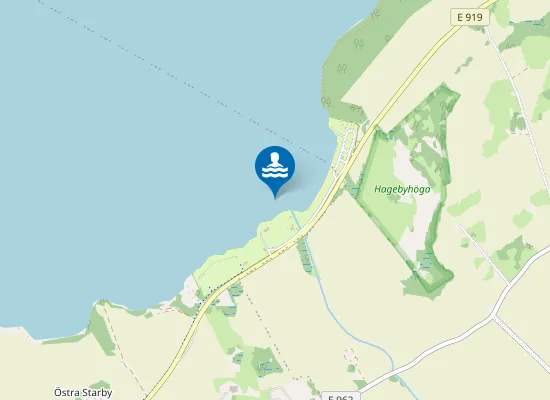 Map of Vätterviksbadet, Udden