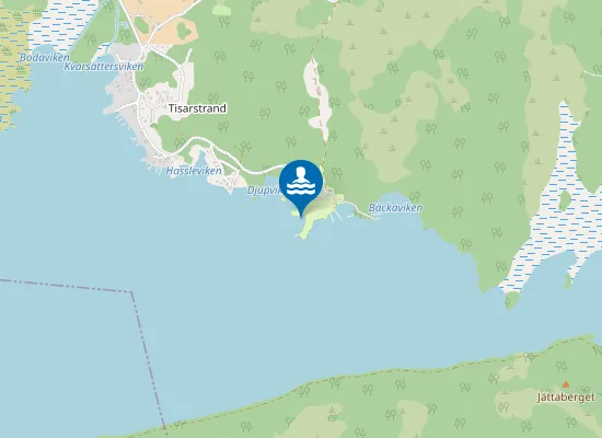 Map of TISARSTRAND, CAMPINGEN