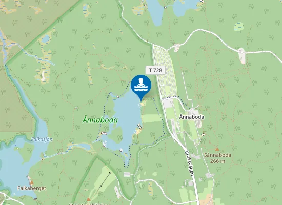 Map of SÖDRA ÅNNABOSJÖN