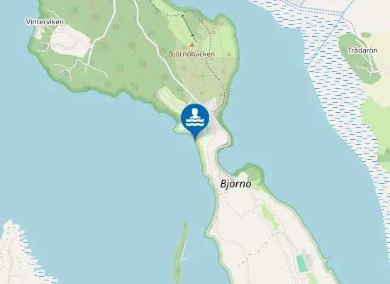Map of Björnöbadet, Badviken