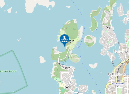 Map of Dragsö Barnbadvik