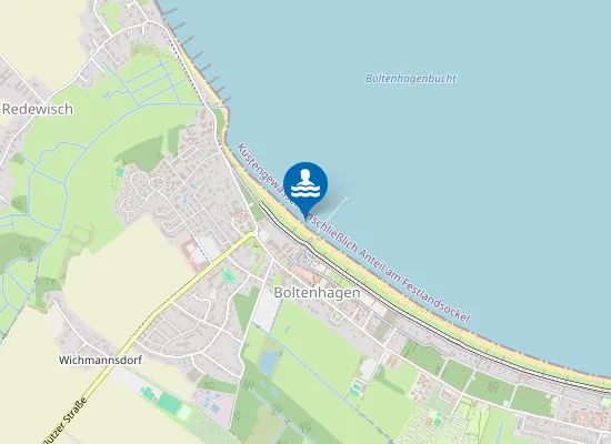 Map of OSTSEE BOLTENHAGEN SEEBRUECKE